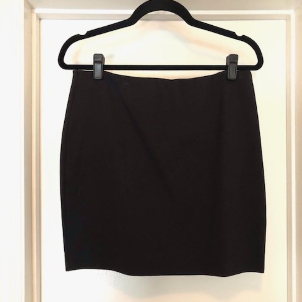 LOFT Black Mini Pencil Skirt